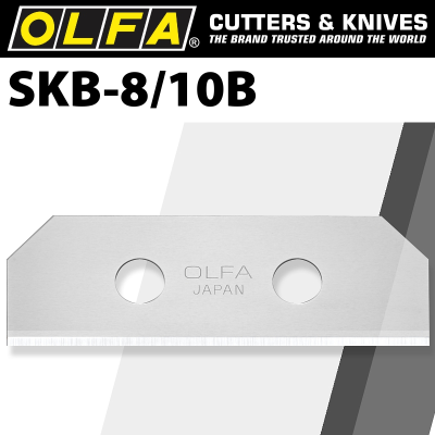 (image for) Olfa Blades (10) For Skb8 Safety Knife Carded 18mm