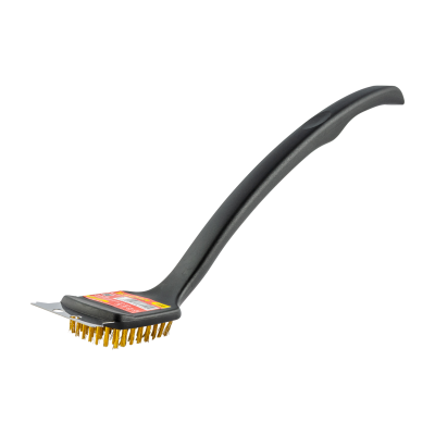(image for) Braai Bbq Brass Wire Brush 450mm Handle 18' Tcw