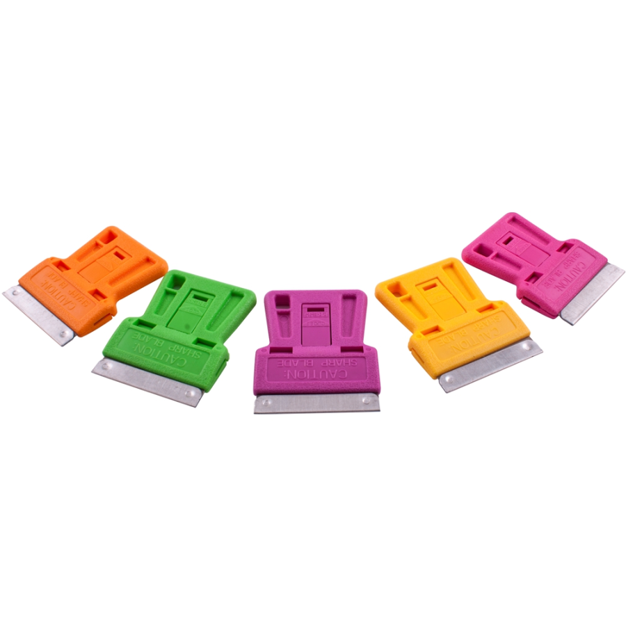 (image for) Mini Razor Scraper 60pc Per Candy Jar 5 Assorted Colours