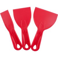 Putty Knife Plastic 3 Piece Set 38 76 & 100mm 1.5'/3'/4' (image for) Putty Knife Plastic 3 Piece Set 38 76 & 100mm 1.5'/3'/4'