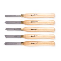 (image for) Chisel Set Wood Turning 300mm Hss 5 Piece Wood Case