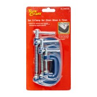 Clamp G 3 Piece 25 50 & 75 Mm Set 1 2 & 3' Kit (image for) Clamp G 3 Piece 25 50 & 75 Mm Set 1 2 & 3' Kit