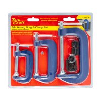 Clamp G 3 Piece Set 50 75 & 100mm 2 3 & 4' Kit (image for) Clamp G 3 Piece Set 50 75 & 100mm 2 3 & 4' Kit