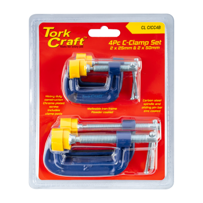 (image for) Clamp C - Type 4pcs Set Kit 2 X 25 & 50mm