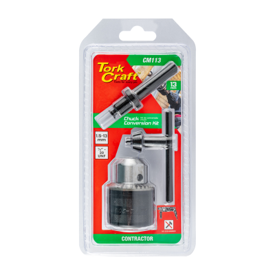 (image for) Chuck & Key 13mm 1/2'x 20unf & Sds Adaptor