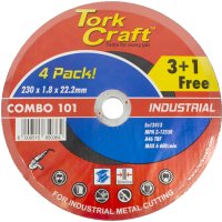 (image for) 3+1 Free Cutting Disc Industrial Metal 230 X 1.8 X 22.2 Mm
