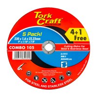 (image for) 4+1 Free Cutting Disc Metal 230x1.6x22.22mm