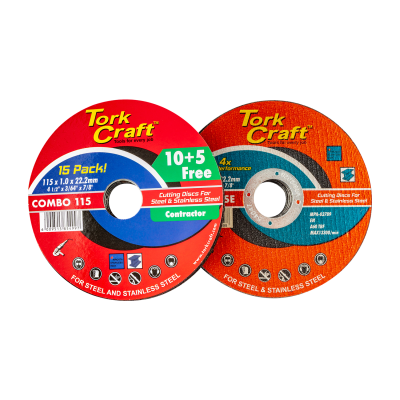 (image for) 10+5 Cutting Disc Steel & Ss 115 X 1.0 X 22.2 Mm 4x More Peformance