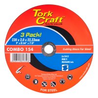 (image for) Cutting Disc (3 Pk) Steel 230x2.0x22.23mm (abr230s-1)
