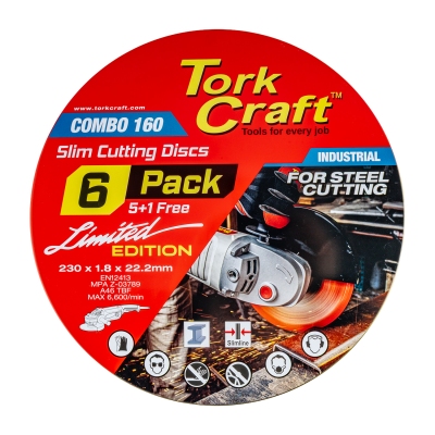 (image for) 5+ 1 Cutting Disc Ind. Metal 230 X 1.8 X 22.2 Mm Tin Case