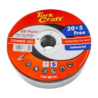 (image for) 20 + 5 Free Cutting Disc Industrial Metal 115 X 1.0 X 22.2 Mm