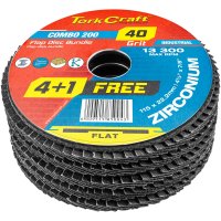 (image for) Flap Disc Zirconium 115mm 40 Grit Flat 4+1 Free