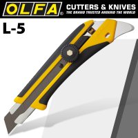 (image for) Olfa Cutter Heavy Duty Rear Pick & Comfort Handle Snap Off Knife 18mm