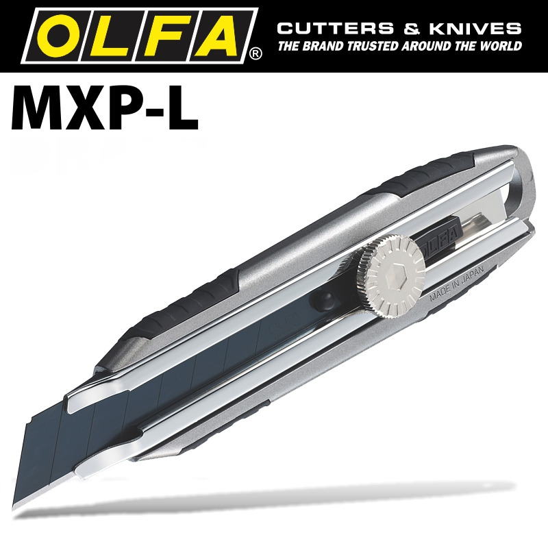 (image for) Olfa Cutter 18mm With Blade Wheel Lock + Excelblack Blade