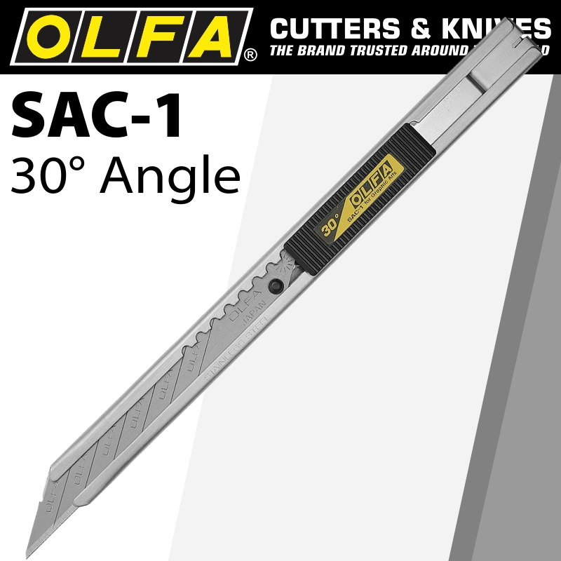 (image for) Olfa Graphic Art Knife Stainless 30-degree Angled Snap Off Blade