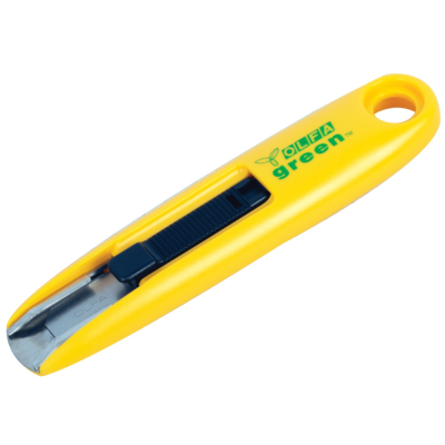 (image for) Olfa Safety Cutter - Recycled Green W/12.5mm Blade Box Opener Cutte