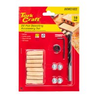 (image for) Doweling Accessory Kit 10mm - 22 Piece (birch Wood)