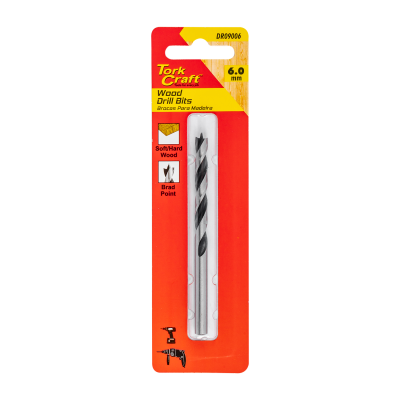 (image for) Drill Bit Wood 6.0mm X 95mm 1/card