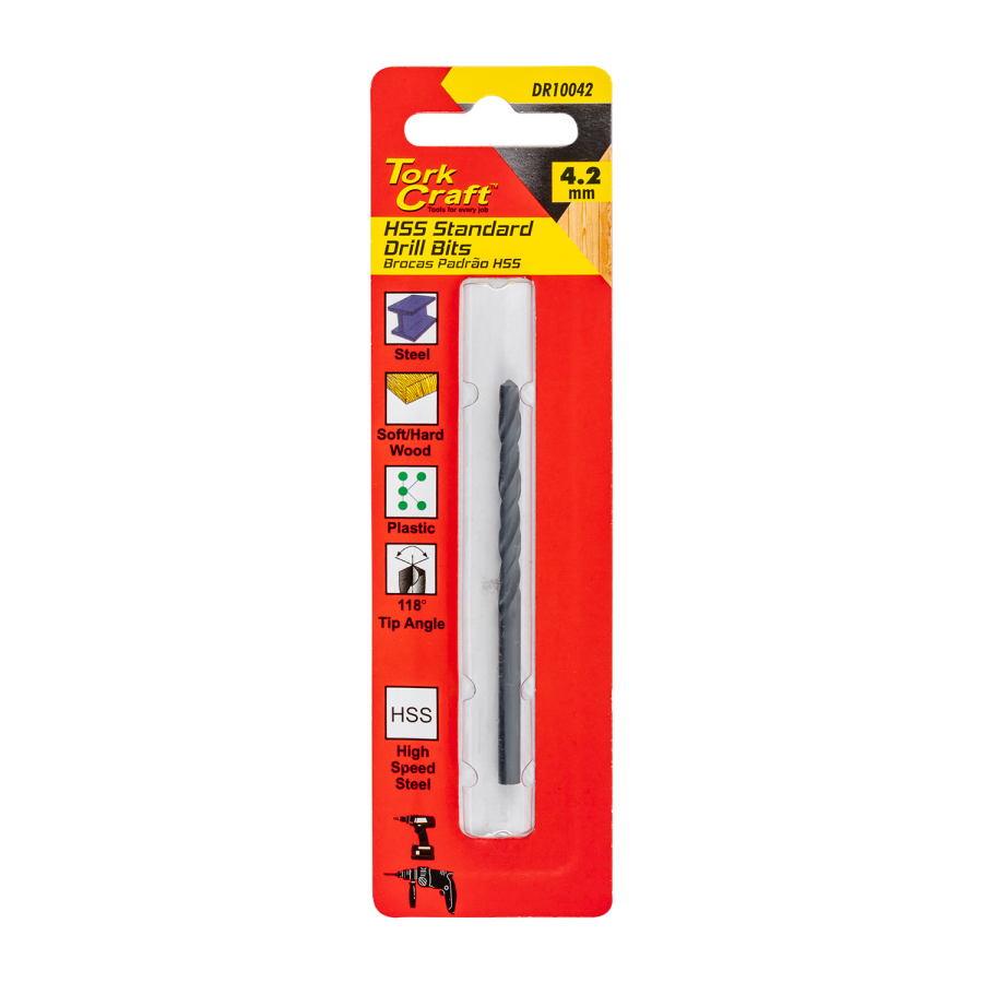 (image for) Drill Bit Hss Standard 4.2mm 1/card