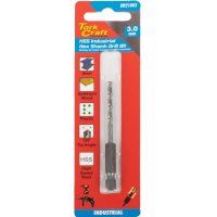 (image for) Drill Hss 3.0mm 135deg 1/card Hex Shank Industrial Bit