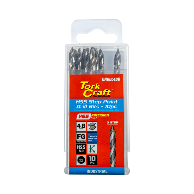(image for) Precision-max Step Point 4.8mm Hss Drill 10 Pack