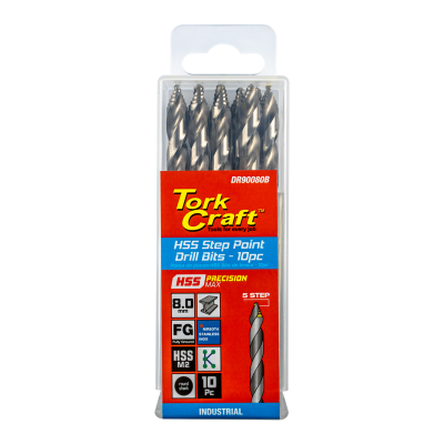 (image for) Precision-max Step Point 8.0mm Hss Drill 10 Pack