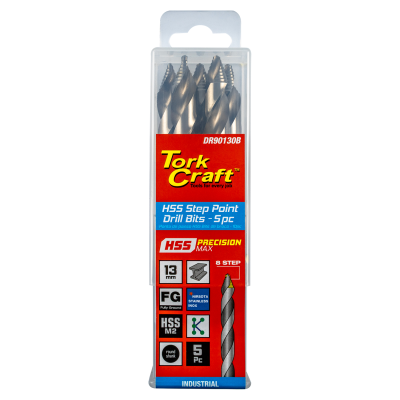 (image for) Precision-max Step Point 13.0mm Hss Dril 5 Pack