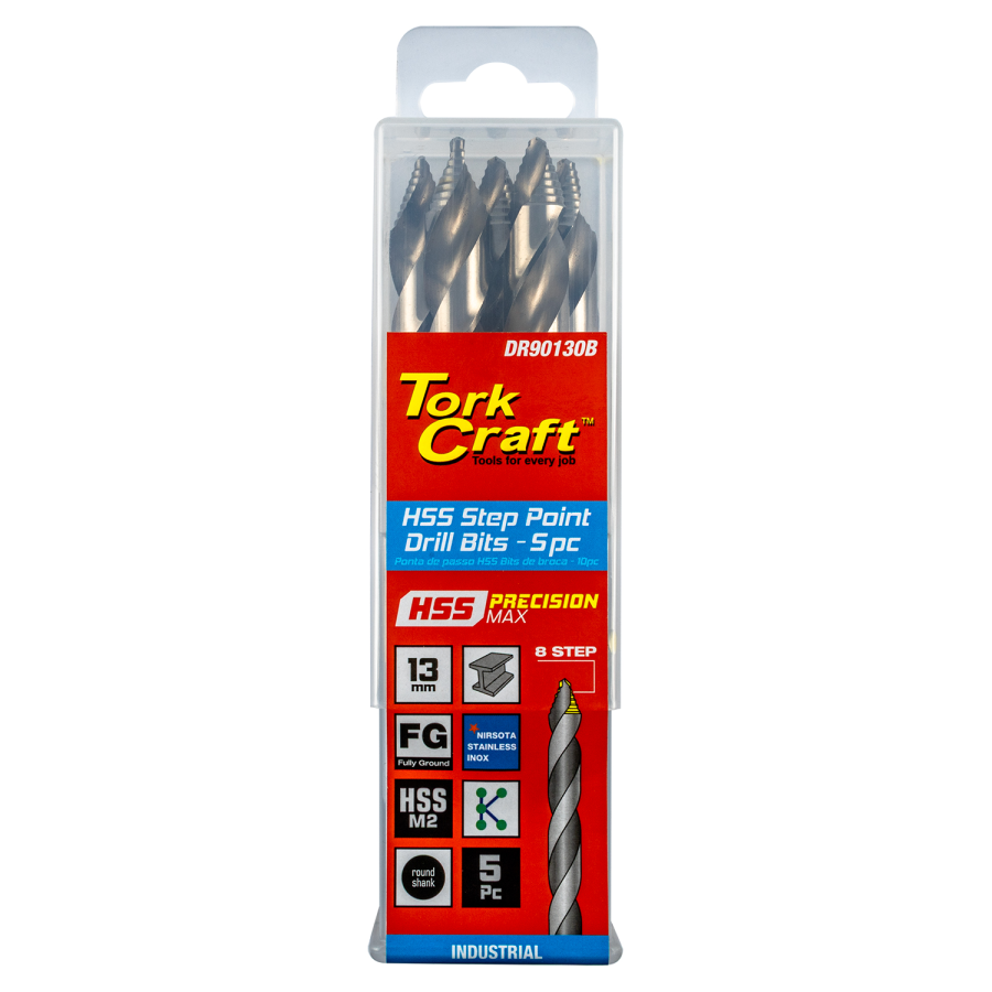 (image for) Precision-max Step Point 13.0mm Hss Dril 5 Pack