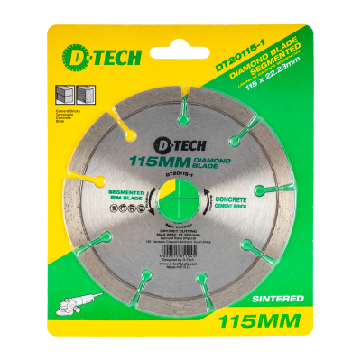(image for) Diamond Blade Segmented Std. 115x22,23mm Concrete/clay Bricks