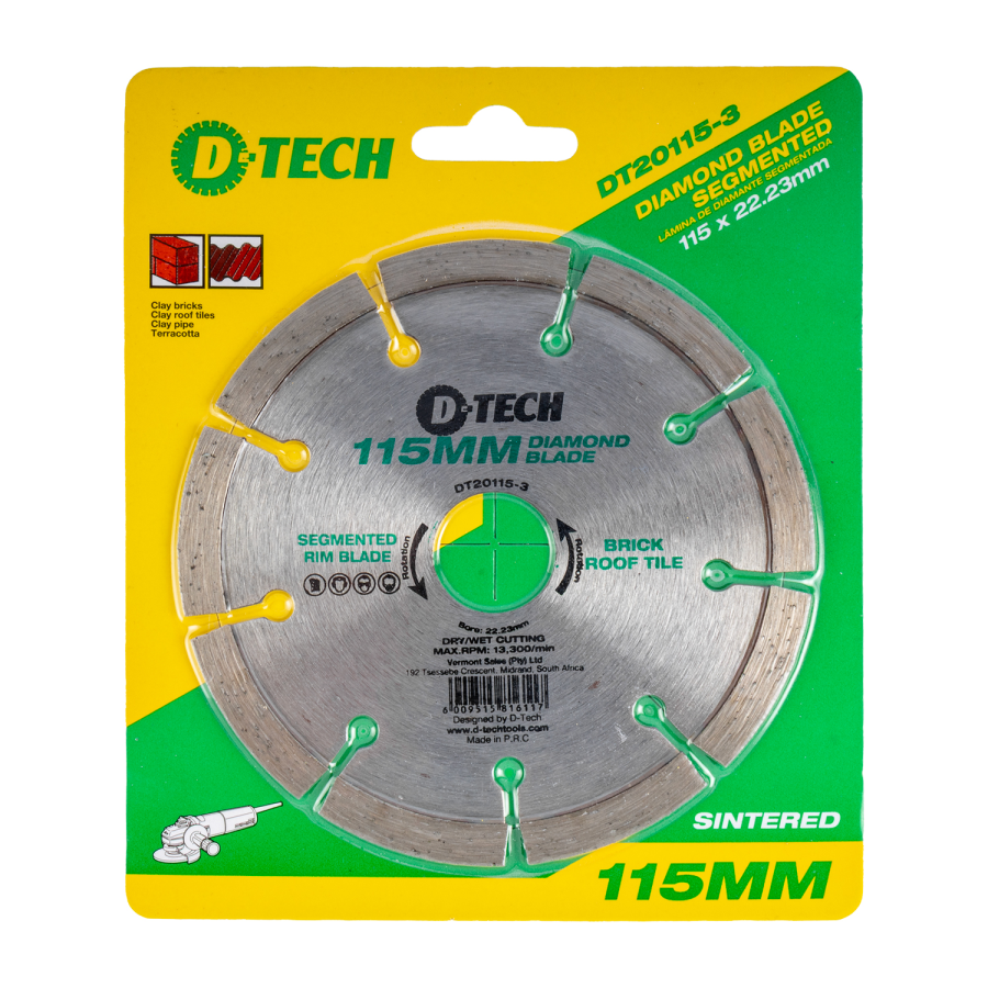 (image for) Diamond Blade Segmented 115x22,23 Cement Brick/paving