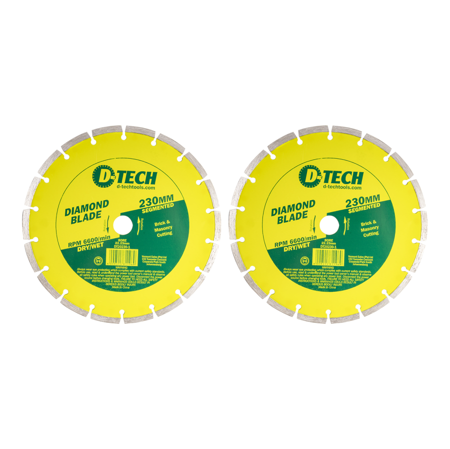 (image for) Diamond Blade Segmented Std. 230 X 22.23mm Bulk 2pc