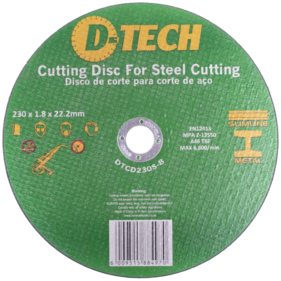 (image for) Cutting Disc Industrial Metal 230 X 1.8 X 22.2 Mm 100pc