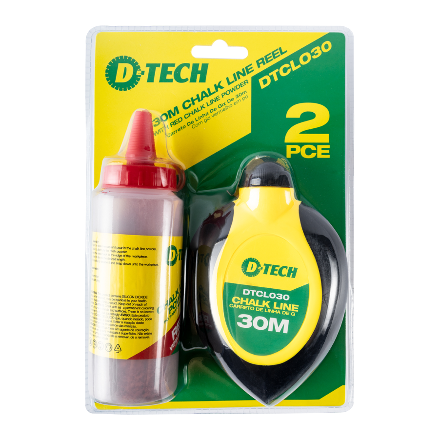 (image for) Chalk Line 30m Reel Abs Shell Red Powder H/duty