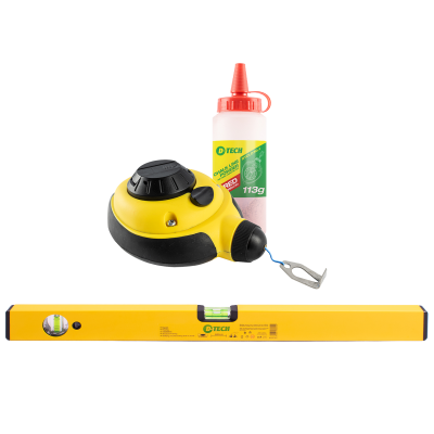 (image for) Spirit Level 600mm & 30m Chalk Line H/duty Dtsl0060b/dtcl030