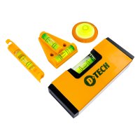 (image for) Level Kit 4pc Line/round/t-type/mini Level With Storage Case