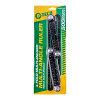 (image for) D-Tech Aluminium Multi-Angle Ruler 500mm Four-Fold