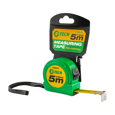 (image for) D-Tech Measuring Tape 5m x 19mm with Belt Clip