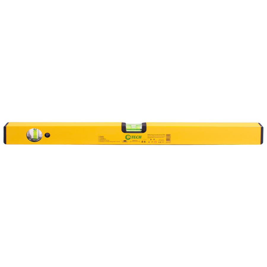 (image for) D-Tech Box Spirit Level 600mm Aluminium 2 Vial 0.5mm/m Accuracy