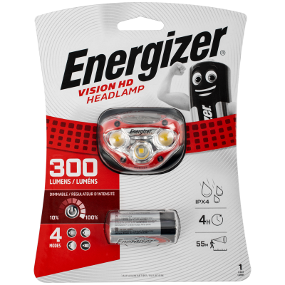 (image for) Headlight 300lumens Vision Hd Red Energizer