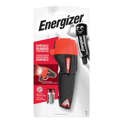 (image for) Rubber Flashlight X2aaa - 60 Lumens Energizer Torch
