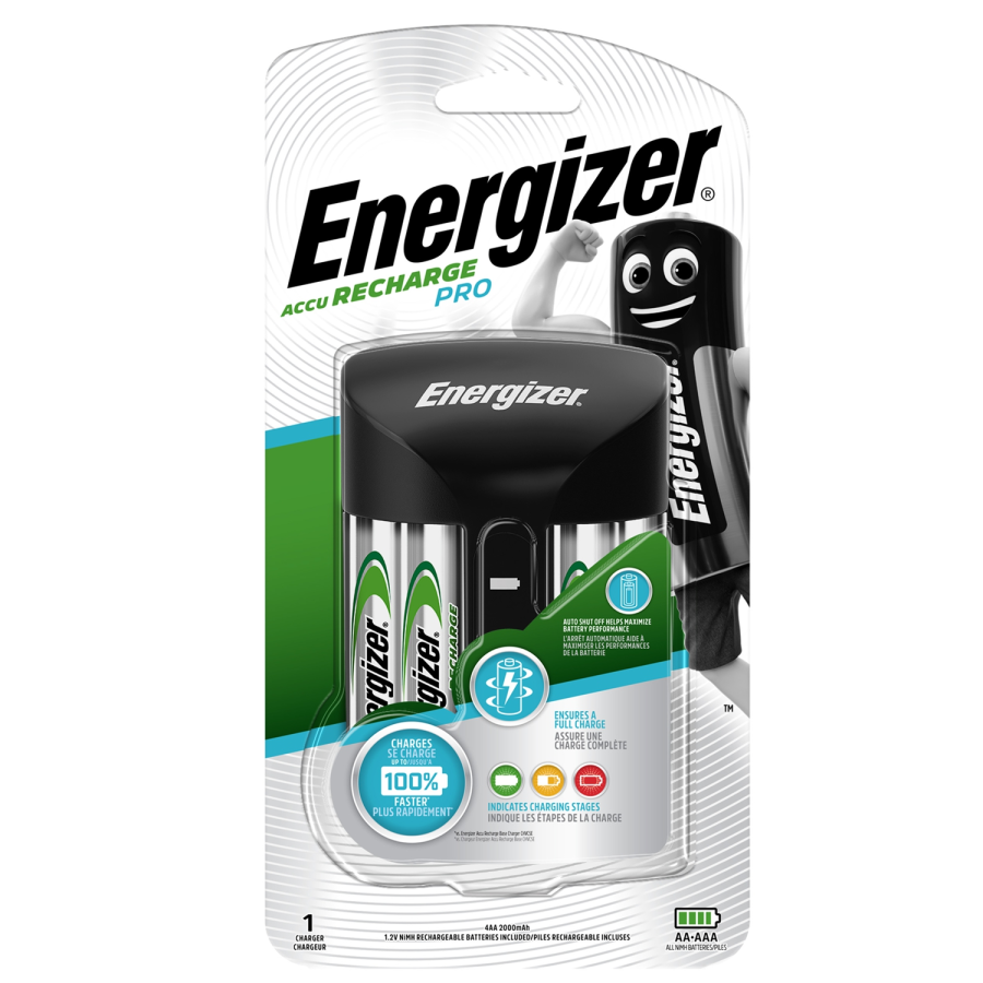 (image for) Pro Charger (with 4 X 2000mah Aa ) Energizer