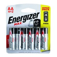 (image for) Max Aa Battery-6pack 4+2 Free Energizer