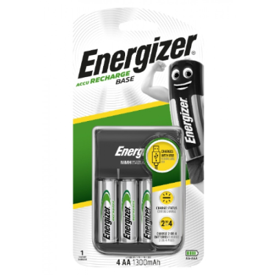 (image for) Base Charger Usb + 4x Nimh Aa 1300mah Ba Energizer
