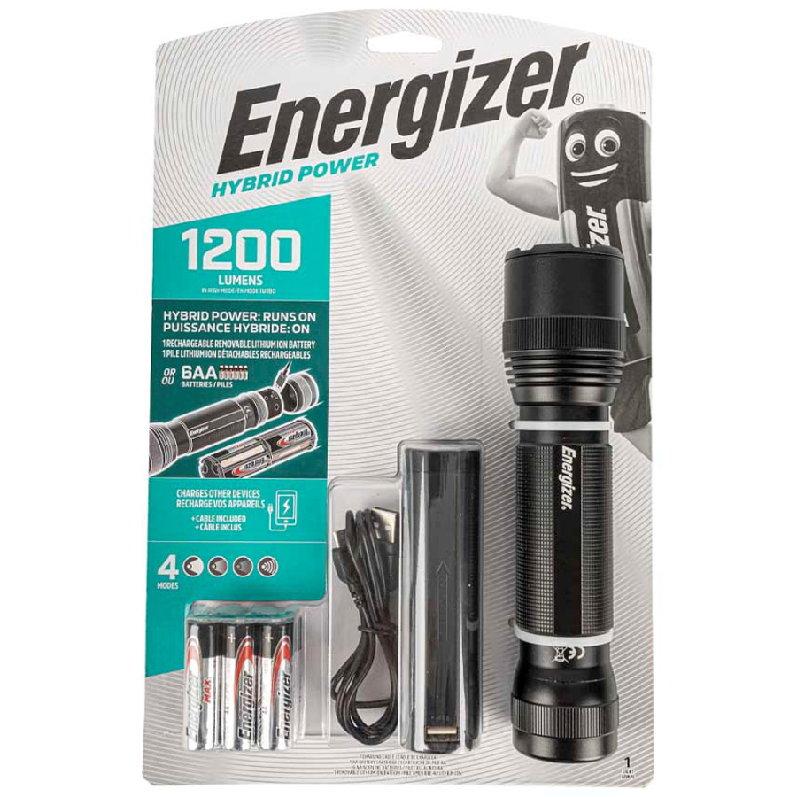 (image for) Hybrid Tactical Flashlight 1200lumens Energizer Torch