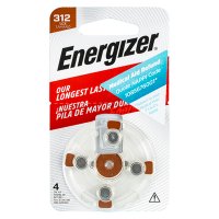 (image for) Hearing Aid Battery 312 Brown-4pack Zinc Air Energizer