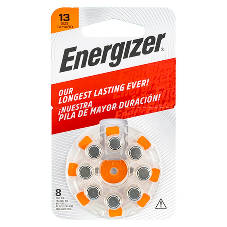(image for) Hearing Aid Battery 13 Orange-8pack Zinc Air Energizer