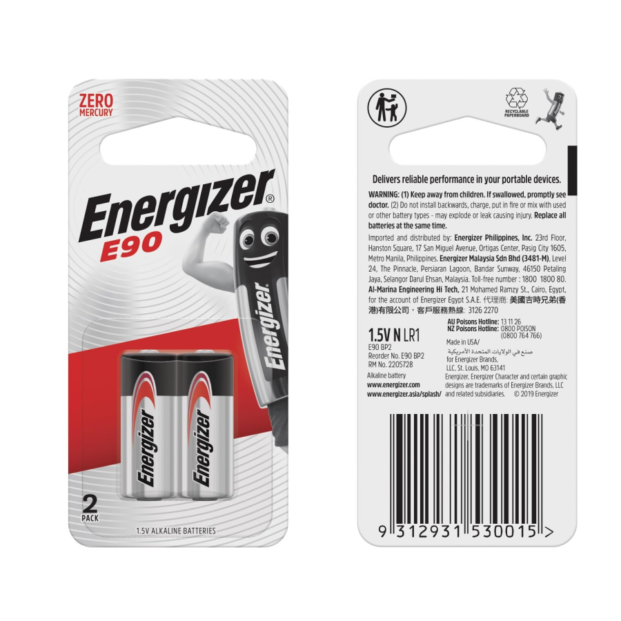 (image for) Mini Alkaline Battery Lr1/e90 Energizer
