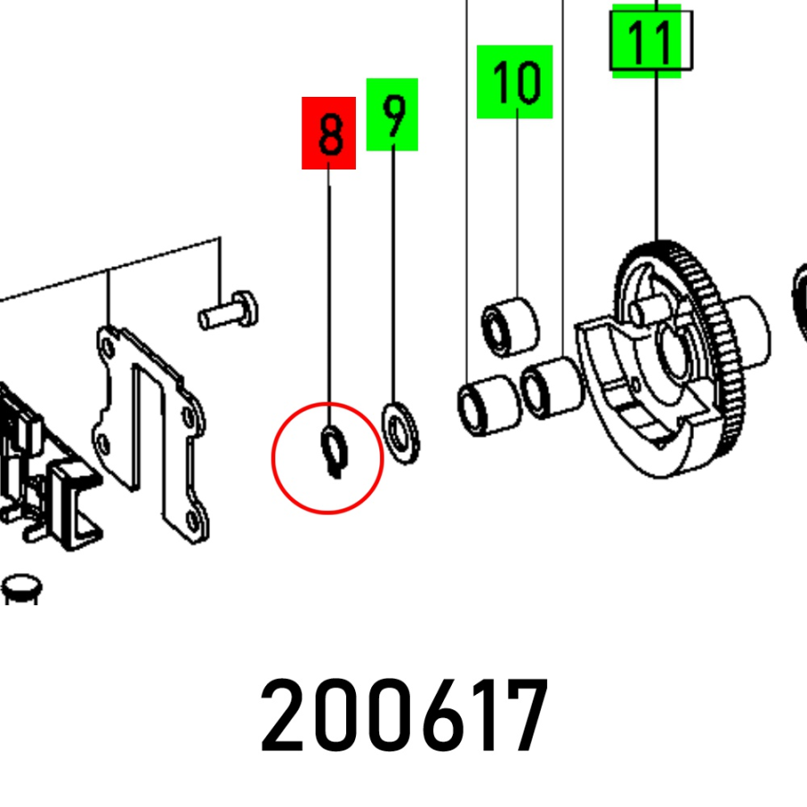 (image for) Circlip Din 471-8x0,8