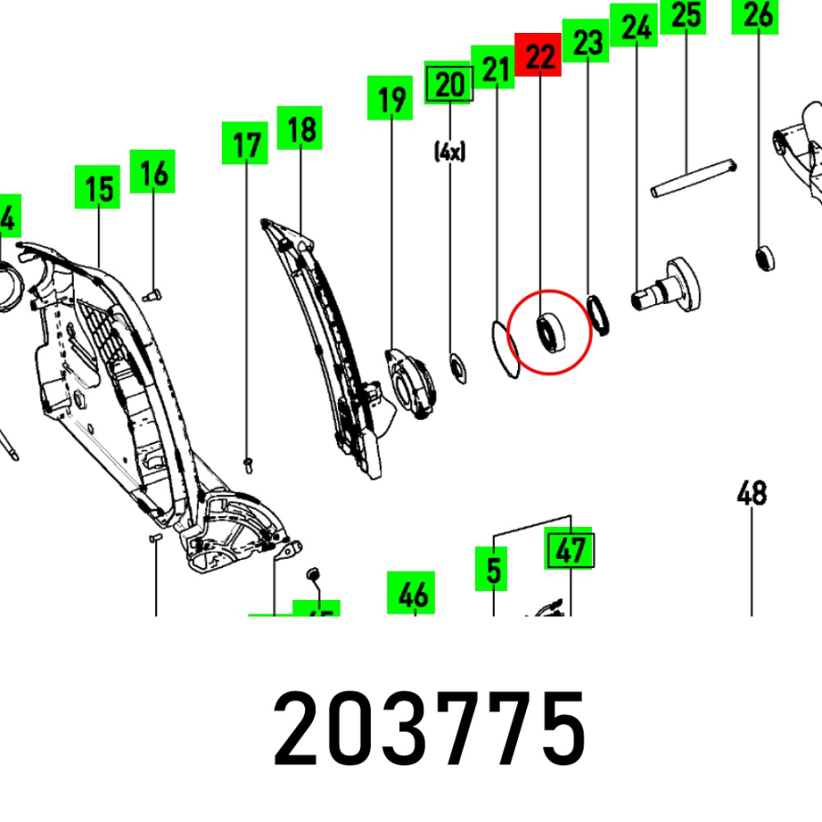 (image for) Ball Bearing 6003 Ddu Din 625