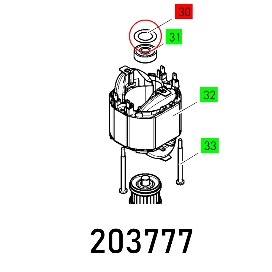 (image for) Washer 14x21,8x0,3 L+mn 1100